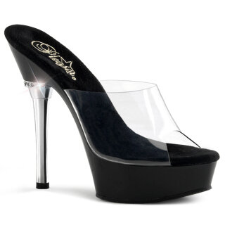 Pleaser ALLURE-601 - Black/Clear