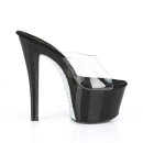 Pleaser SKY-301CRS - Black/Silver