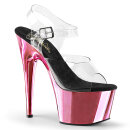 Pleaser ADORE-708 - Black / Baby Pink