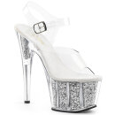 Pleaser ADORE-708G - Silver Glitter