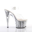 Pleaser ADORE-708G - Silber Glitter