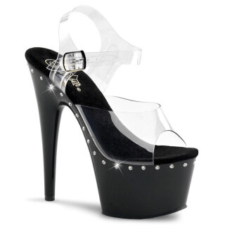 Pleaser ADORE-708LS - Clear/Black