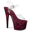 Pleaser ADORE-708MPP -  Burgundy Metallic