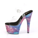 Pleaser ADORE-708REFL - Galaxy Clear