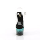 Pleaser ADORE-708SS - Black/Turquoise