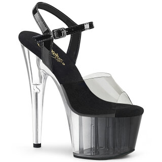 Pleaser ADORE-708T-1 - Black/Clear