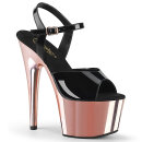 Pleaser ADORE-709 - Black/Rose Gold