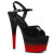 Pleaser ADORE-709BR-H - Black / Red