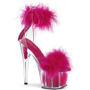 Pleaser ADORE-724F - Clear/Hot Pink