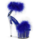 Pleaser ADORE-724F - Clear/Royal Blue