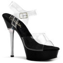 Pleaser ALLURE-608 - Clear/Black