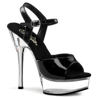 Pleaser ALLURE-609 - Black/Clear