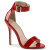 Pleaser AMUSE-10 - Patent Red