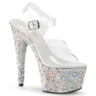 Pleaser BEJEWELED-708MS - Silver