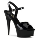 Pleaser DELIGHT-609 - Patent Black