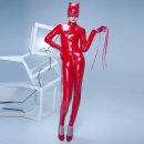 Patrice Catanzaro Stretch Vinyl Catsuit - Red