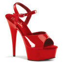 Pleaser DELIGHT-609 - Patent Red