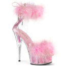 Pleaser DELIGHT-624F - Clear/Baby Pink