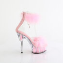 Pleaser DELIGHT-624F - Clear/Baby Pink