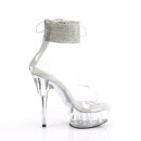 Pleaser DELIGHT-624RS - White/Clear