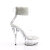 Pleaser DELIGHT-624RS - White/Clear