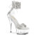 Pleaser DELIGHT-627RS - White/Clear