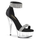 Pleaser DELIGHT-641 - Black/Clear