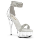 Pleaser DELIGHT-641 - White/Clear