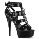 Pleaser DELIGHT-658 - Patent Black