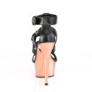 Pleaser DELIGHT-658 - Black/Rose Gold