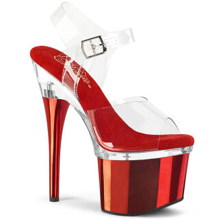 Pleaser ESTEEM-708 - Red Chrome