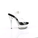 Pleaser EXCITE-608 - Clear/Black