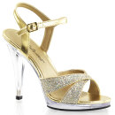 Fabulicious FLAIR-419G- Gold/Clear