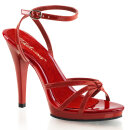 Pleaser FLAIR-436 - Patent Red