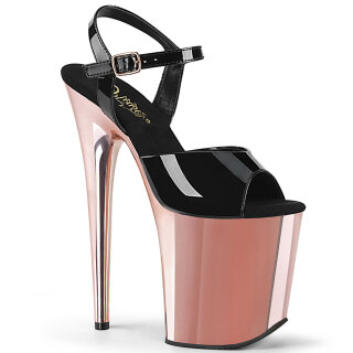 Pleaser FLAMINGO-809 - Black/Rose Gold