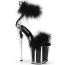 Pleaser FLAMINGO-824F - Clear/Black