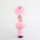 Pleaser FLAMINGO-824F - Clear/Baby Pink