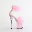 Pleaser FLAMINGO-824F - Clear/Baby Pink