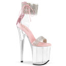 Pleaser FLAMINGO-827RS - Baby Pink/Clear