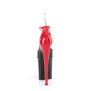 Pleaser FLAMINGO-868 - Patent Black/Red