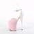 Pleaser FLAMINGO-868 - Patent Baby Pink/White