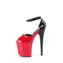 Pleaser FLAMINGO-868 - Patent Red/Black