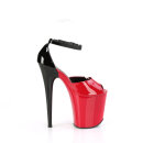 Pleaser FLAMINGO-868 - Patent Red/Black