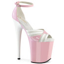 Pleaser FLAMINGO-884 - Baby Pink/White