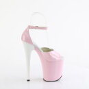 Pleaser FLAMINGO-884 - Baby Pink/White