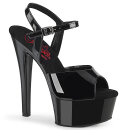 Pleaser GLEAM-609 - Patent Black