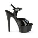 Pleaser GLEAM-609 - Patent Black