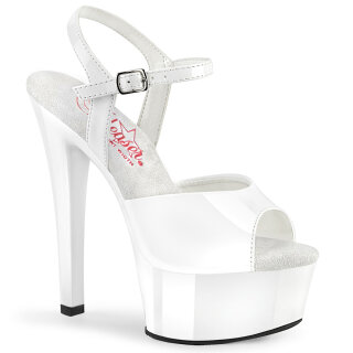 Pleaser GLEAM-609 - Patent White