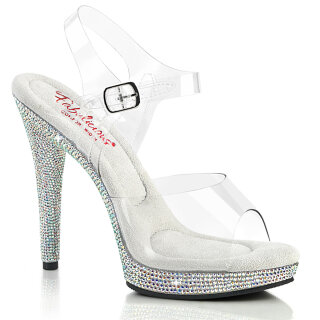 Fabulicious GLORY-508DM - Clear/Silver