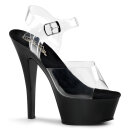 Pleaser KISS-208 - Clear/Black